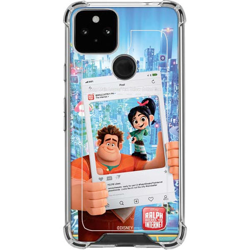 Disney Wreck-it Ralph and Vanellope Instagram Pose Google Pixel 5 Clear Case
